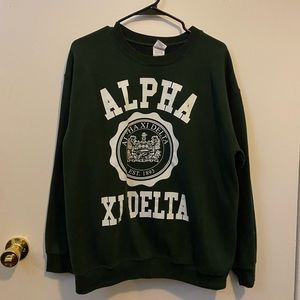 Alpha Xi Delta Crest crewneck sweatshirt